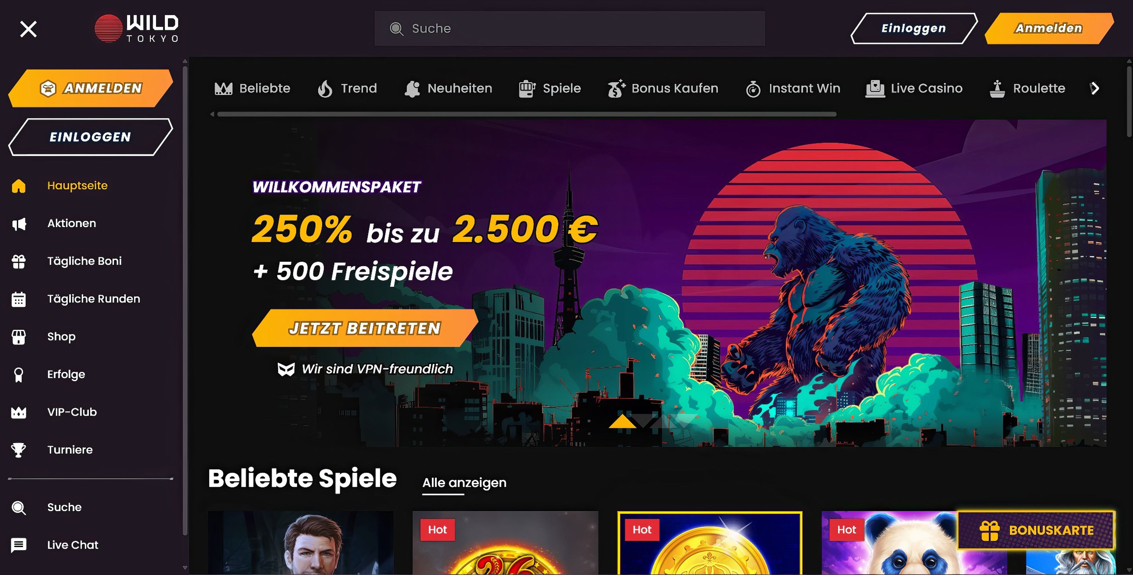 WildTokyo desktop screenshot 2